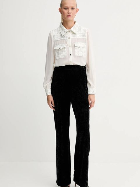 Morgan koszula damska kolor beżowy regular z kołnierzykiem klasycznym CGABY - zdjęcie produktu nr 2