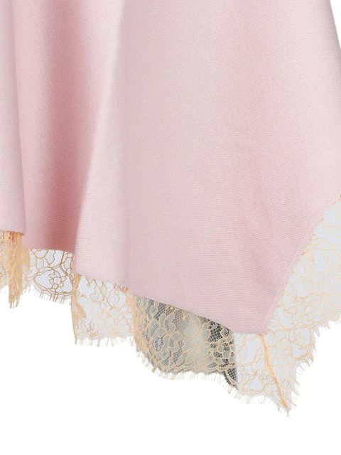 Alexander McQueen lace-trimmed sleeveless midi dress - Pink