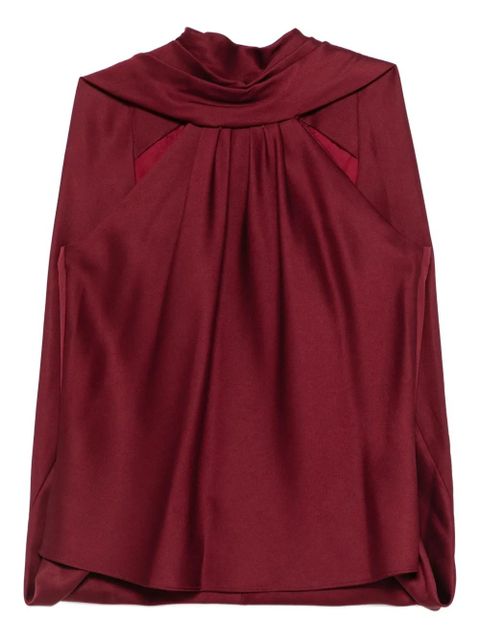 Simkhai draped blouse - Red - zdjęcie produktu nr 1