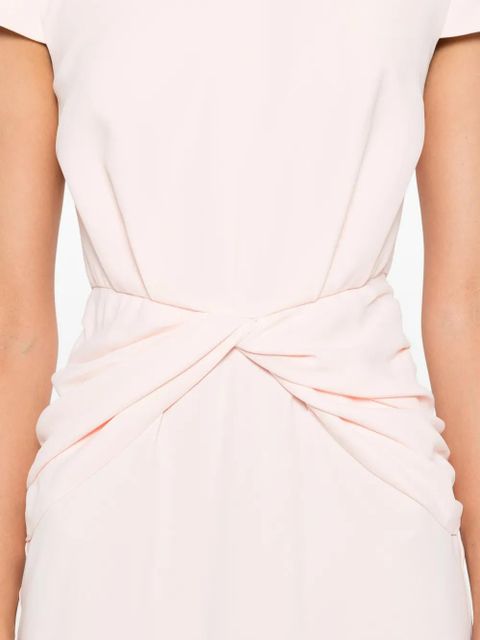 Alexander McQueen twist-detail midi dress - Pink