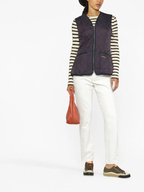 Barbour quilted V-neck gilet - Blue - zdjęcie produktu nr 2