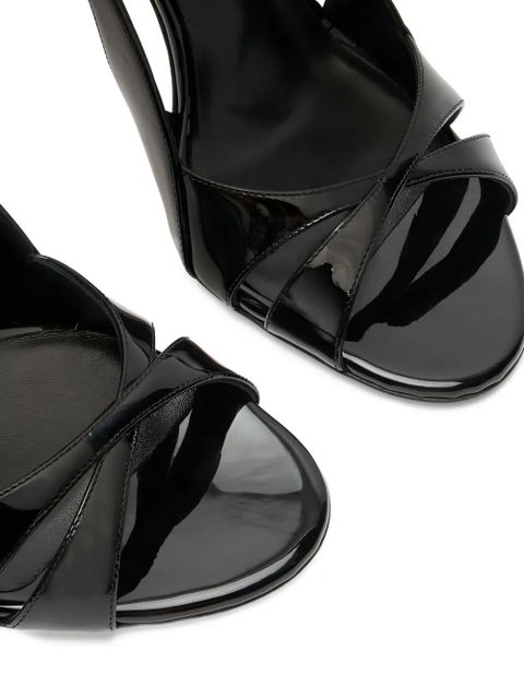 Casadei criss-cross slingback sandals - Black