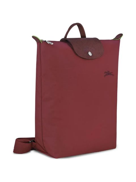 Longchamp zip-up backpack - Red
