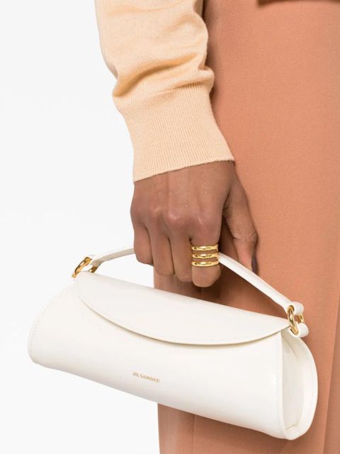 Jil Sander small Cannolo shoulder bag - White