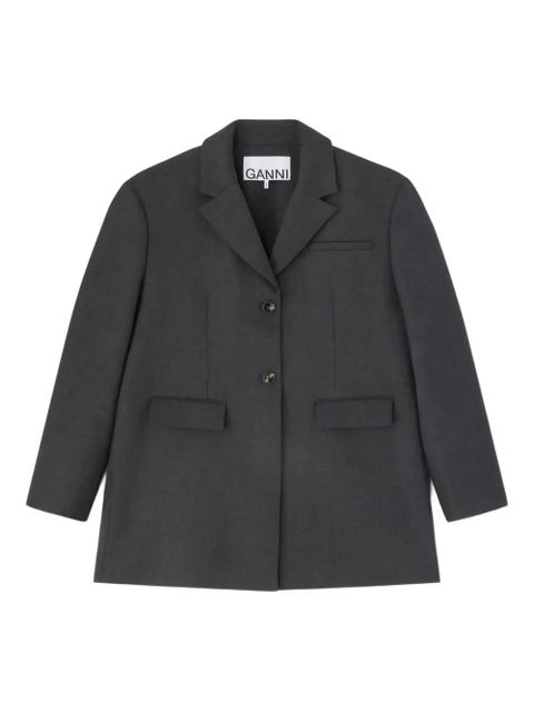 GANNI button-fastening blazer - Grey - zdjęcie produktu nr 1
