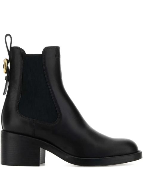 Chloé 60mm buckle-detail leather boots - Black - zdjęcie produktu nr 1