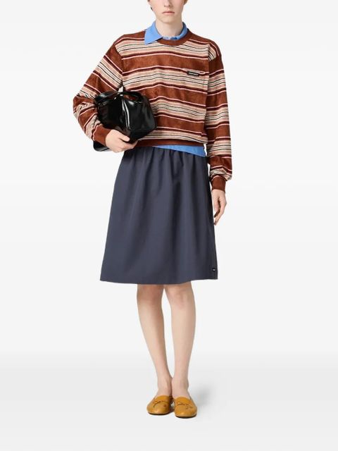 Miu Miu striped pocket knitwear - Brown - zdjęcie produktu nr 2