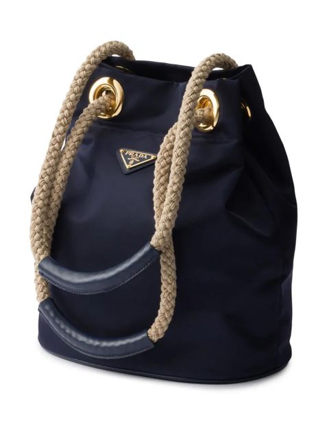 Prada small Mariner bucket bag - Blue