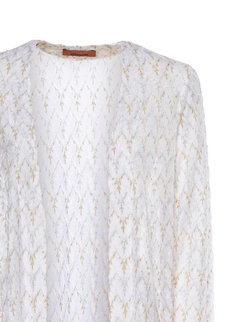 Missoni chevron-knit cardigan - White