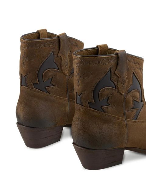 Ba&Sh Curtis leather boots - Brown