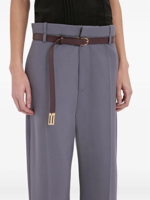 Victoria Beckham straight-leg folded trousers - Grey