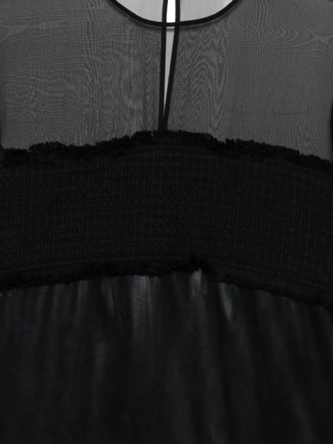 Ferragamo panelled top - Black