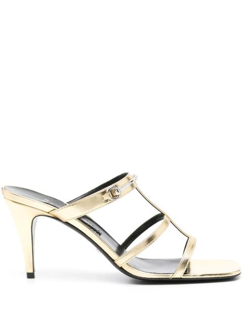 Gucci 75mm horsebit-detail leather sandals - Gold - zdjęcie produktu nr 1