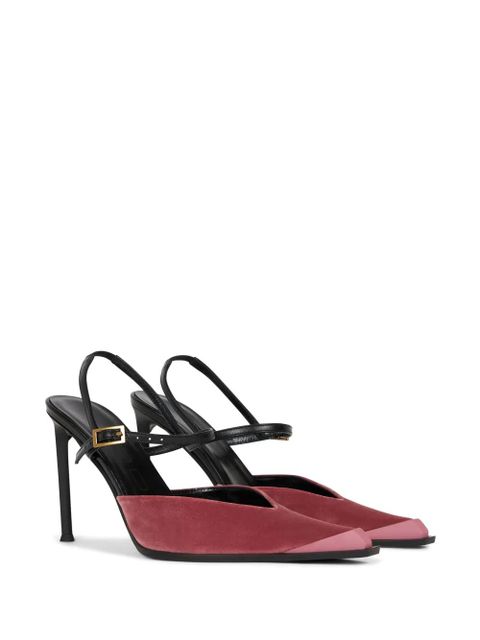 ETRO 100mm velvet buckled pumps - Pink - zdjęcie produktu nr 2