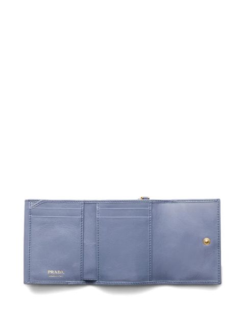 Prada small leather wallet - Blue