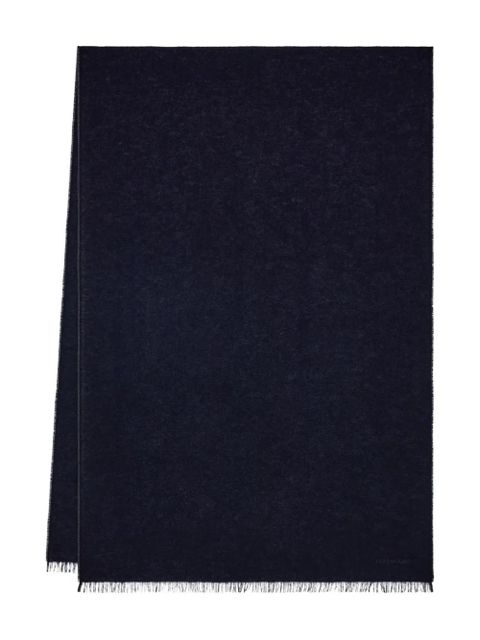 Ferragamo lurex thread embroidered-logo scarf - Blue - zdjęcie produktu nr 1