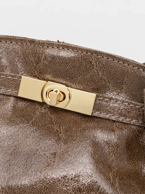 Answear.LAB torebka skórzana kolor brązowy