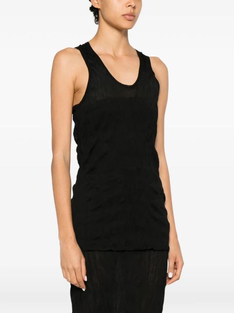 TOTEME crinkled tank top - Black - zdjęcie produktu nr 2