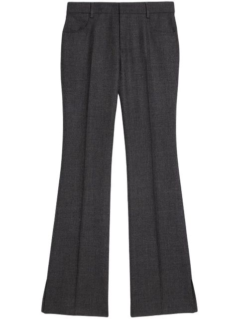 AMI Paris mid-rise flared trousers - Grey - zdjęcie produktu nr 1
