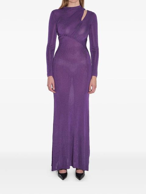 Self-Portrait cut-out dress - Purple - zdjęcie produktu nr 1