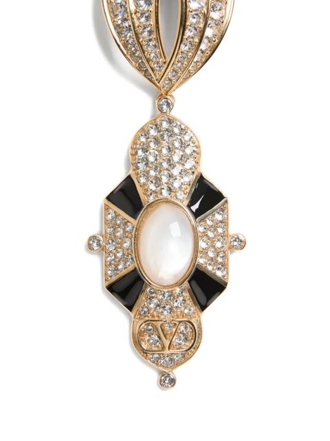 Valentino Garavani Pas Plus crystal-embellished earrings - Gold