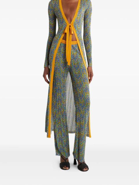 ETRO floral-print cardigan - Orange