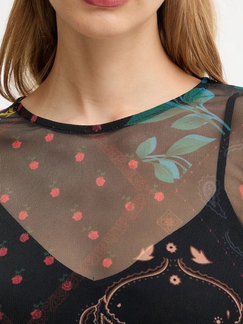 Never Fully Dressed longsleeve damskie kolor czarny NFDTO1941