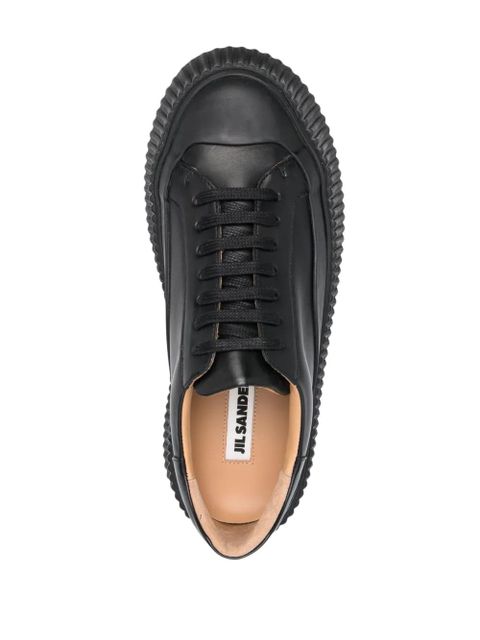 Jil Sander low-top lace-up sneakers - Black