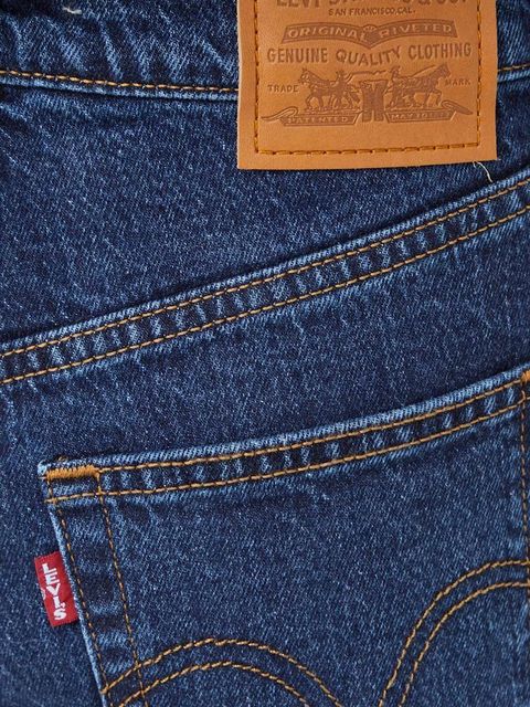 Levi's jeansy RIBCAGE BELLS damskie high waist