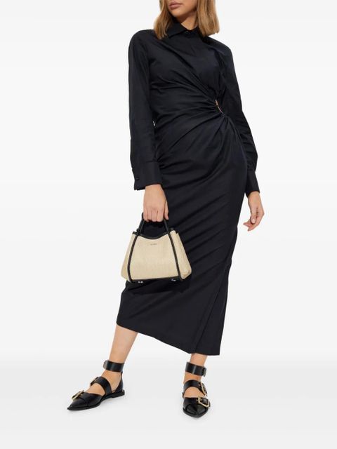 Max Mara draped-detailing midi dress - Black - zdjęcie produktu nr 2