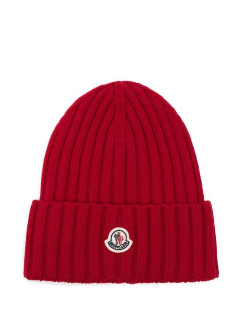 Moncler virgin wool beanie - Red - zdjęcie produktu nr 1