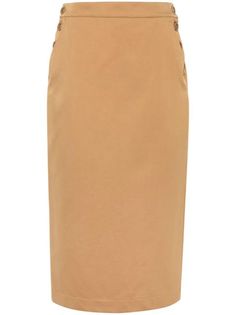 Max Mara Cresta cotton pencil skirt - Brown - zdjęcie produktu nr 1
