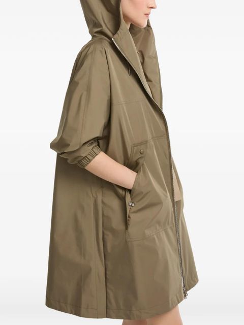 Yves Salomon hooded coat - Green