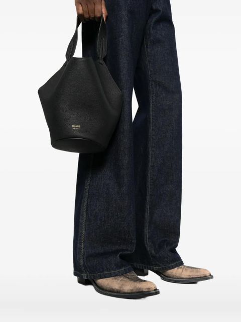 KHAITE Lotus chain mini shoulder bag - Black