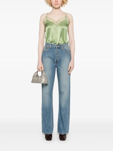 RE/DONE high-rise straight-leg jeans - Blue - zdjęcie produktu nr 2