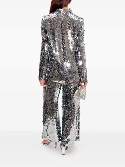 Simon Miller Leon sequin-embellished blazer - Silver - zdjęcie produktu nr 2
