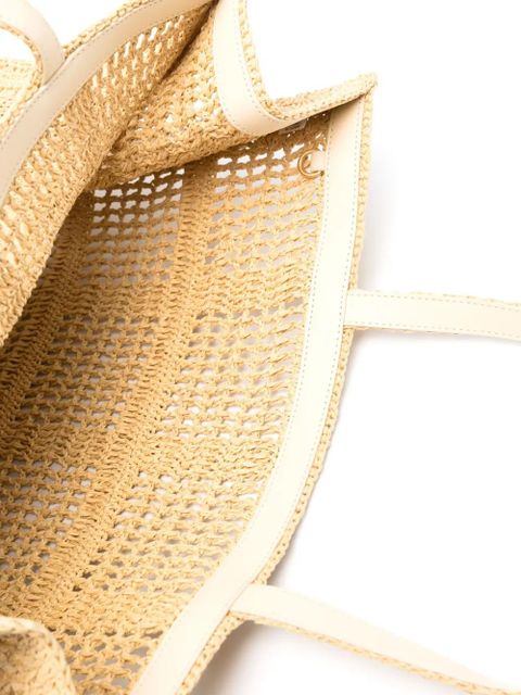 Tory Burch large Ella crochet tote bag - Neutrals