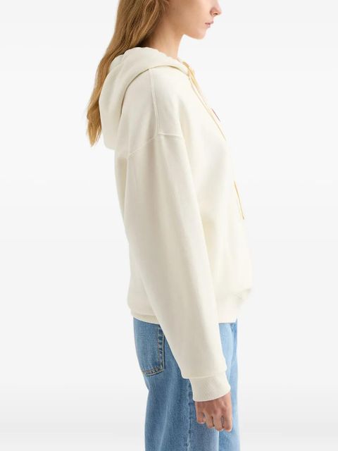 Jil Sander embroidered zip-up hoodie - Neutrals - zdjęcie produktu nr 2