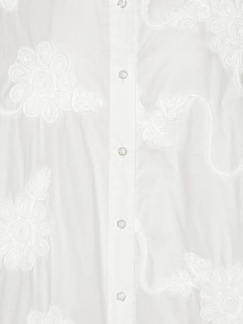 ROTATE BIRGER CHRISTENSEN flower oversized shirt - White