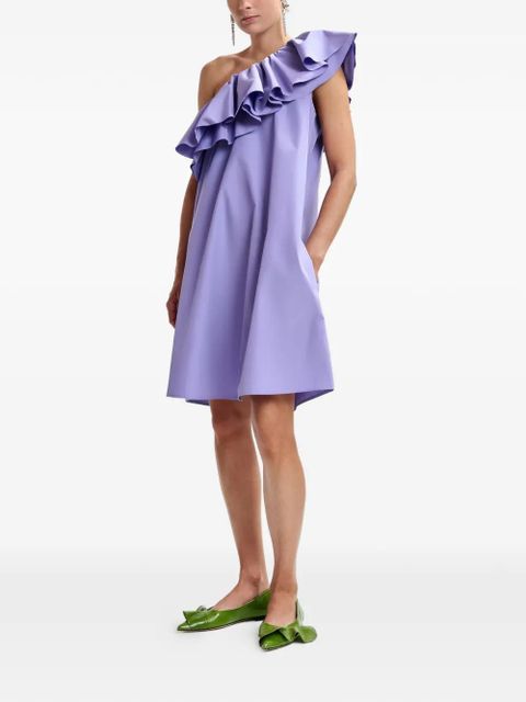 Essentiel Antwerp ruffled one-shoulder mini dress - Purple - zdjęcie produktu nr 2