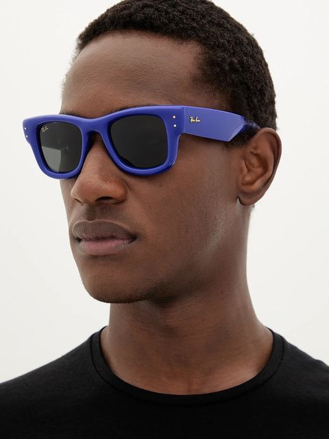 Ray-Ban okulary przeciwsłoneczne kolor niebieski 0RB4940