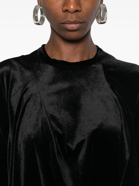 Comme Des Garçons draped mini dress - Black