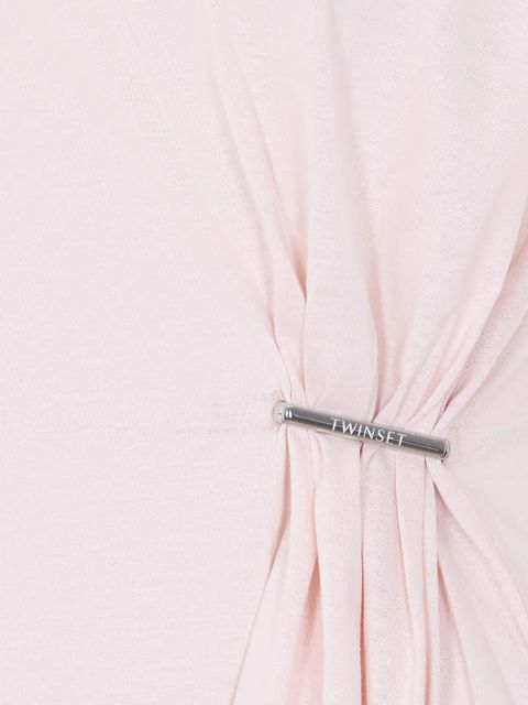 TWINSET logo-plaque T-shirt - Pink