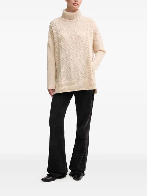 Barbour Burne cable-knit roll-neck sweater - Neutrals - zdjęcie produktu nr 2