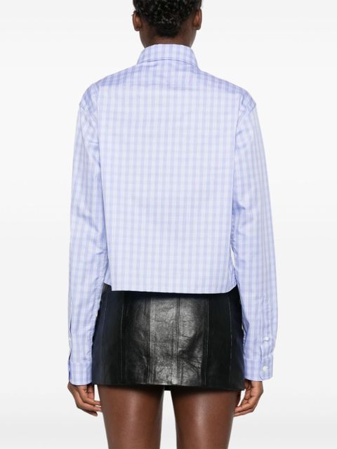 Miu Miu checked shirt - Blue