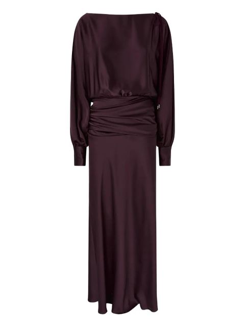 PINKO long-sleeve ruched-detail dress - Purple - zdjęcie produktu nr 1