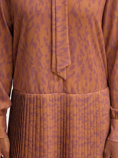 Silvian Heach sukienka BENYE kolor brązowy mini prosta GPA25467VE