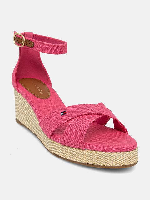 Tommy Hilfiger sandały FLAG CRISS-CROS MID WEDGE ESPAD - zdjęcie produktu nr 2