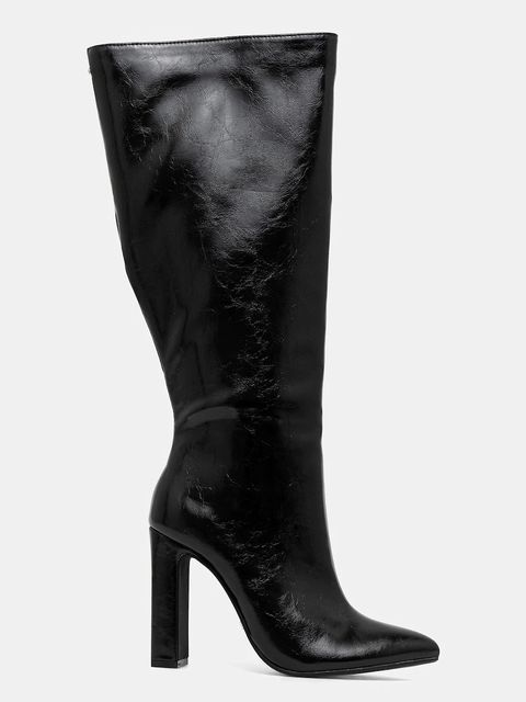 Buffalo kozaki July Boot Hi damskie kolor czarny na słupku 1292055-BLK - zdjęcie produktu nr 2