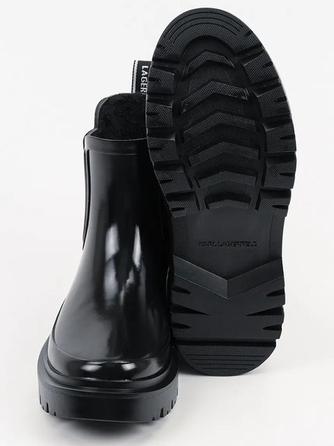 Karl Lagerfeld kalosze K/TORRENT damskie kolor czarny KL47140